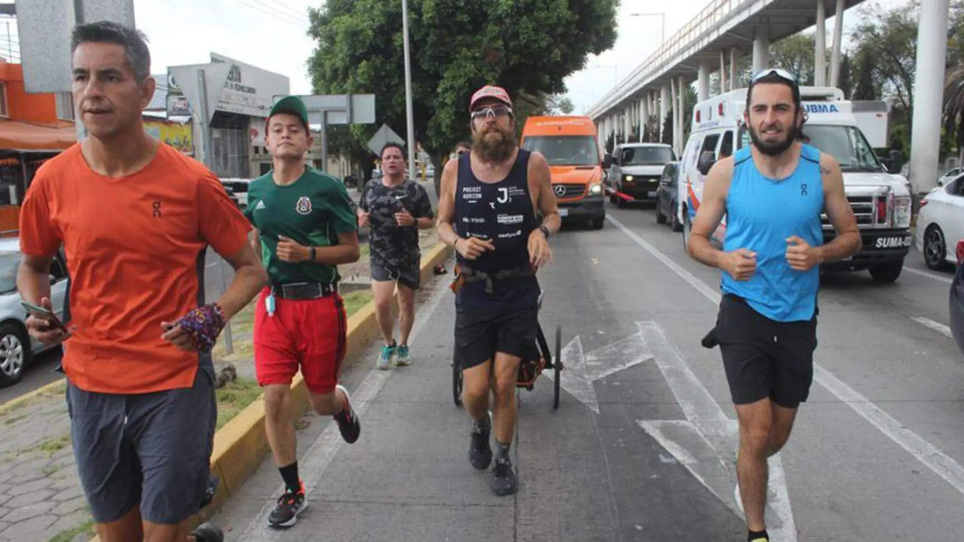 El Forrest Gump compartió el trayecto con sus fanáticos